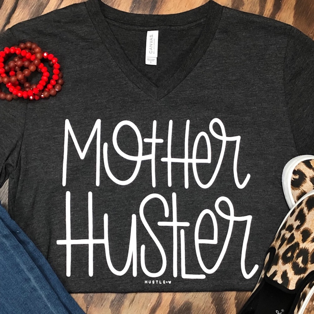 Mother Hustler Mom Life Graphic Tee